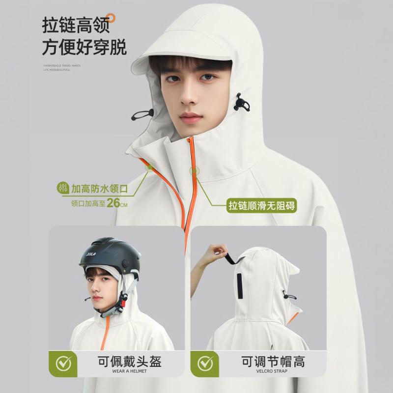 青少年自行车雨衣书骑行专用暴防雨初中学生上专用带包位雨披学男