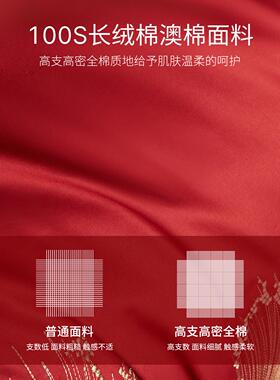代红色款婚庆四件套结婚SBS-2015陪婚嫁床上现用品25新高端新婚喜