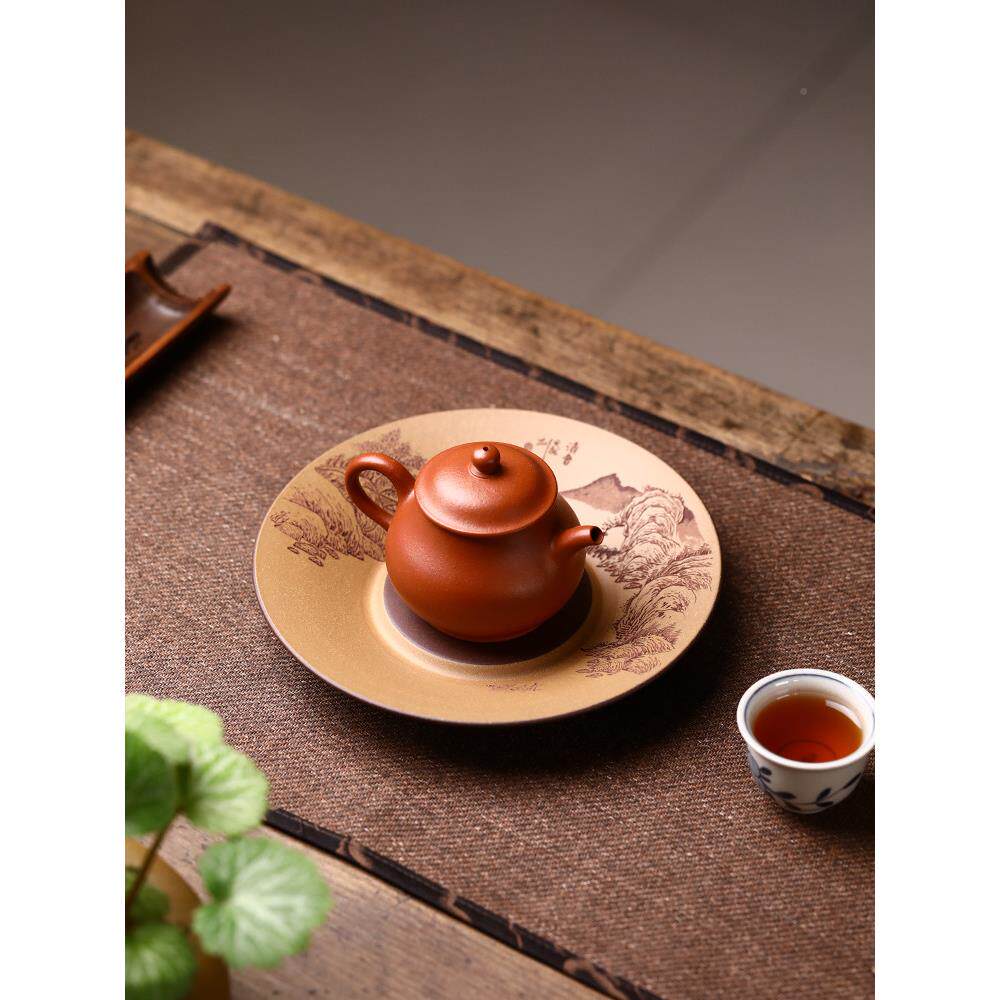 ogzhong紫砂壶,干泡1612茶桌,手工H雕刻盘茶道具配件优质干泡茶