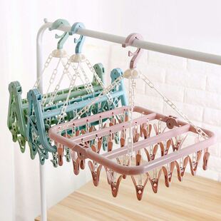 wind hooks 极速round clips hangers rack plastic hanger socks