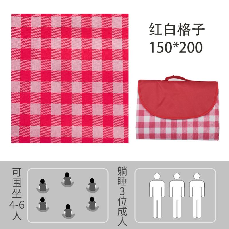 Outdoor Thicken Pad Blanket Camping Beach Plaid Picnic Mat