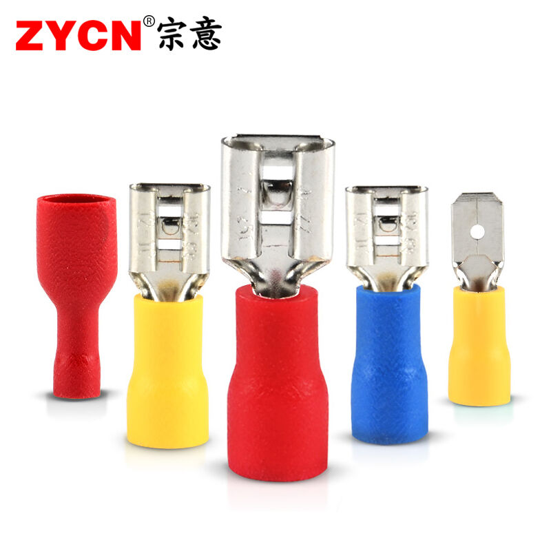 宗意公母预绝缘冷压端子FDFD/FDD/MDD1.25-110/250插簧插片对插接