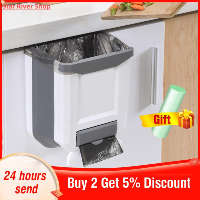 Folding Kitchen Trash Can Kitchen Folding Waste Bin Kitchen
