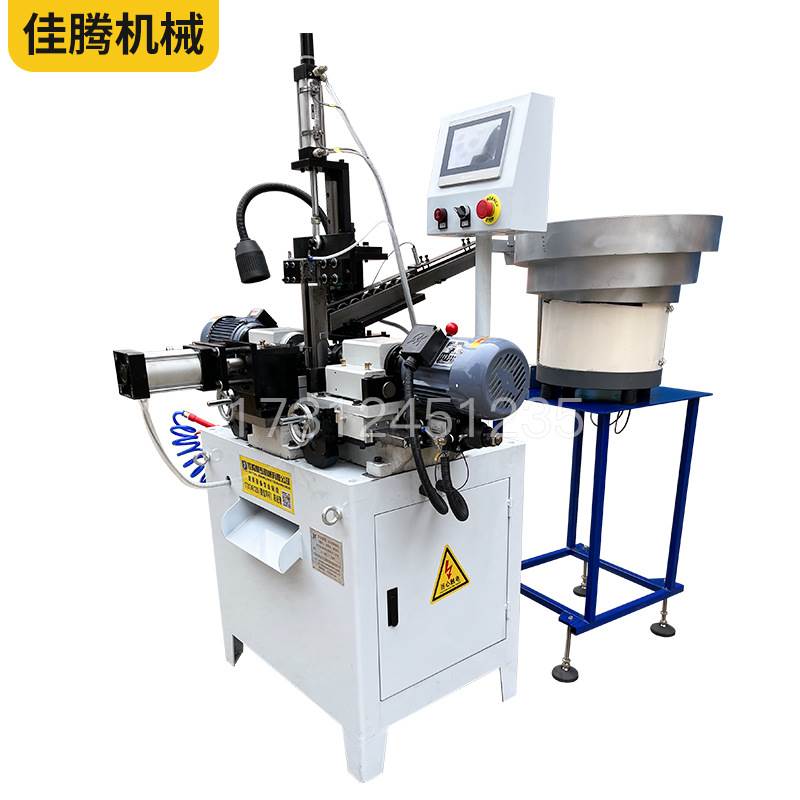 双头30气动倒角机液压平头去毛刺机不锈钢管内外双倒全自动倒角机