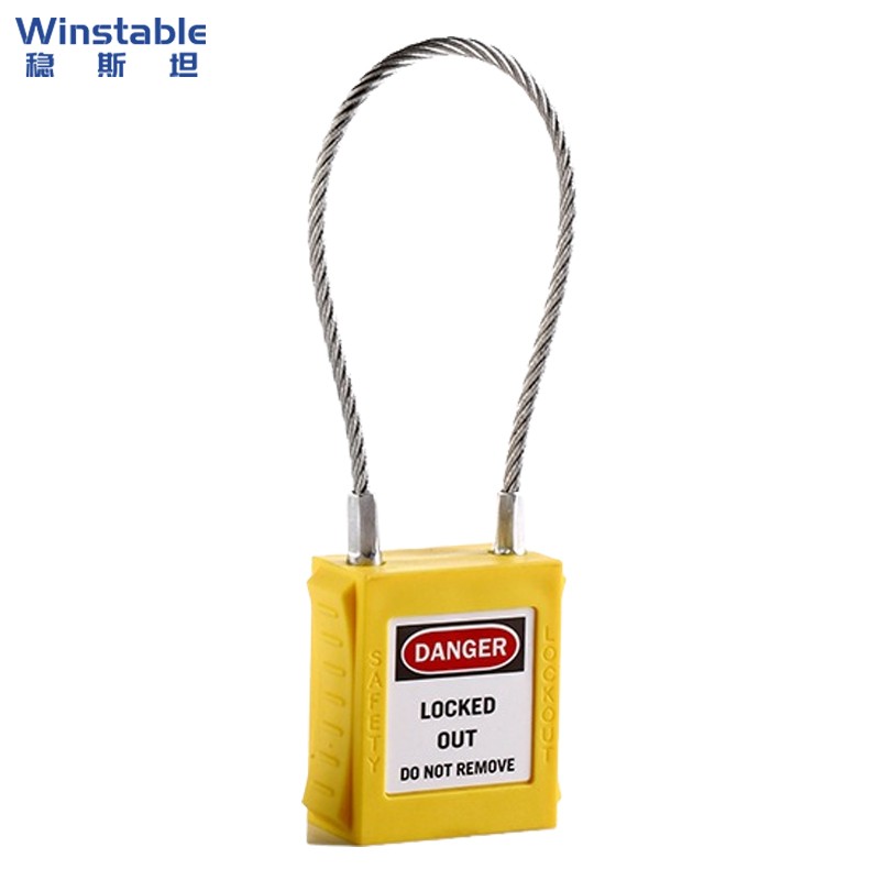 稳斯坦WST400885mm缆绳挂锁不锈钢安全锁能量隔离锁上锁挂牌安全