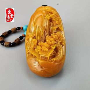 玉石原石黄龙玉仿寿山石雕田黄石手把件时来运转奇石观光石