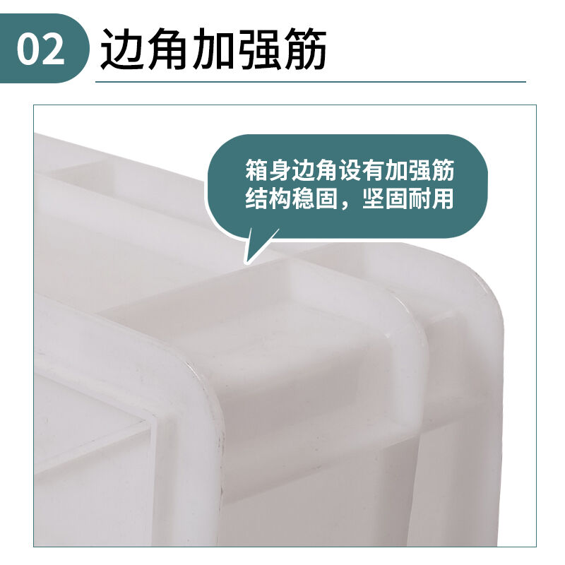 周转箱加厚物料收纳箱物资运输物品收纳箱592*485*360mmHD116