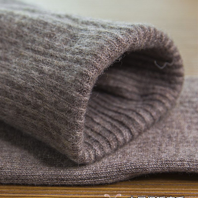 日本ZD加绒加厚羊毛针织裤袜秋冬女羊绒显瘦竖条纹薄绒内搭裤袜