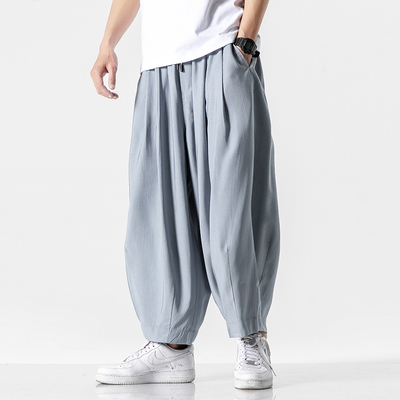 极速Streetwear Mens Harem Pants Japanese Style Men Casual Tr