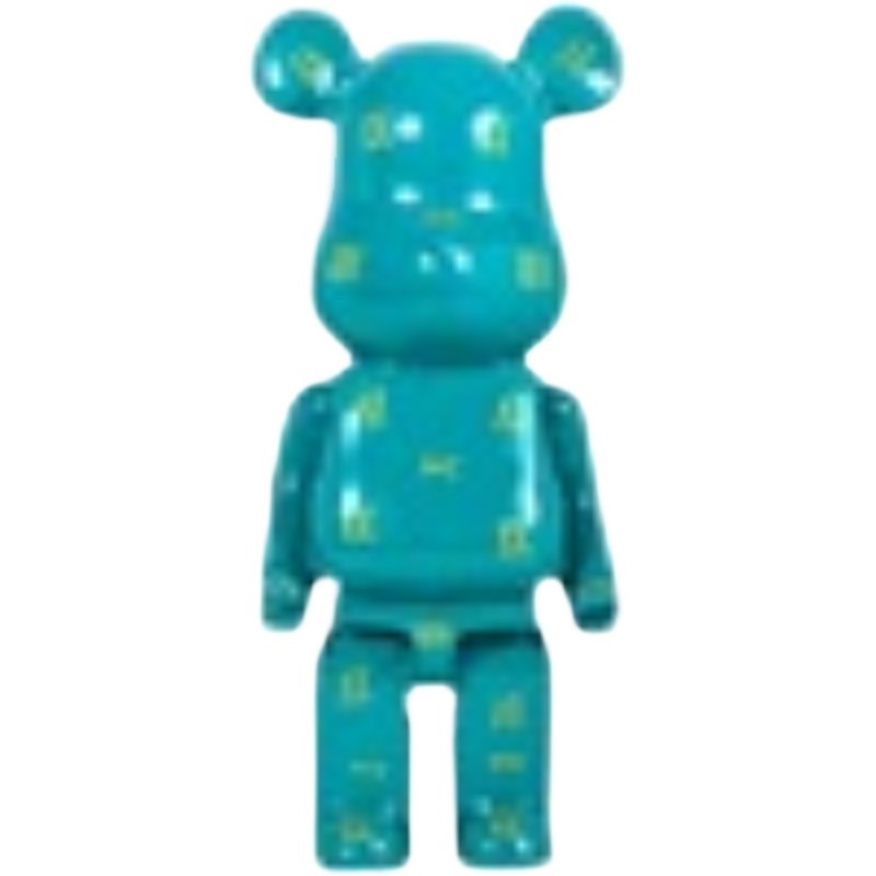 潮玩暴力熊积木落地装饰轻奢客厅摆件送礼大存钱罐卡通网红礼品