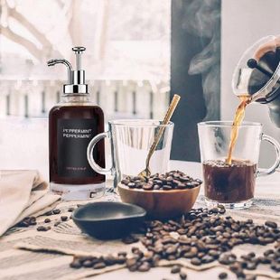 Coffee Syrup Dispenser 500ml Transparent Coffee Accessories