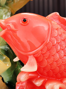 年年有鱼招财金蟾摆件客厅电视柜酒柜家居装饰品新房乔迁开业礼物