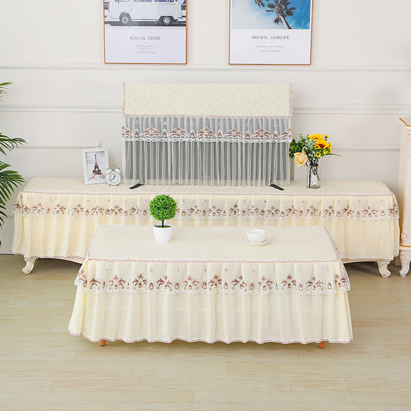 防滑电视柜桌布长方形客厅电视柜盖布高低柜组合茶几套罩简约时尚