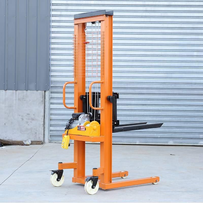 手动液压堆高机升高车 1吨2吨家用升降搬运车堆垛车堆高机 电动堆