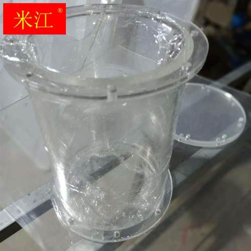 直销高透明压克力有机玻璃管PC管圆柱形棒鱼缸封底打孔法兰零切