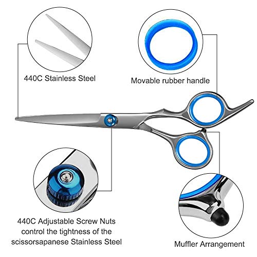 11 PCS Hair Cutting Scissors  Professional Barber Kit Scisso