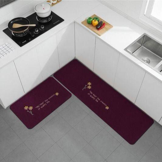 Kitchen strip oil-absorbing dust-absorbing z non-slip floo