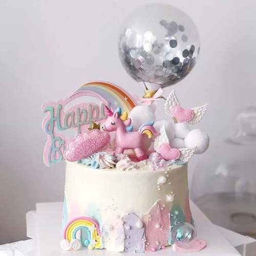 Beautiful baking cake decoration Unicorn rocking horse decor