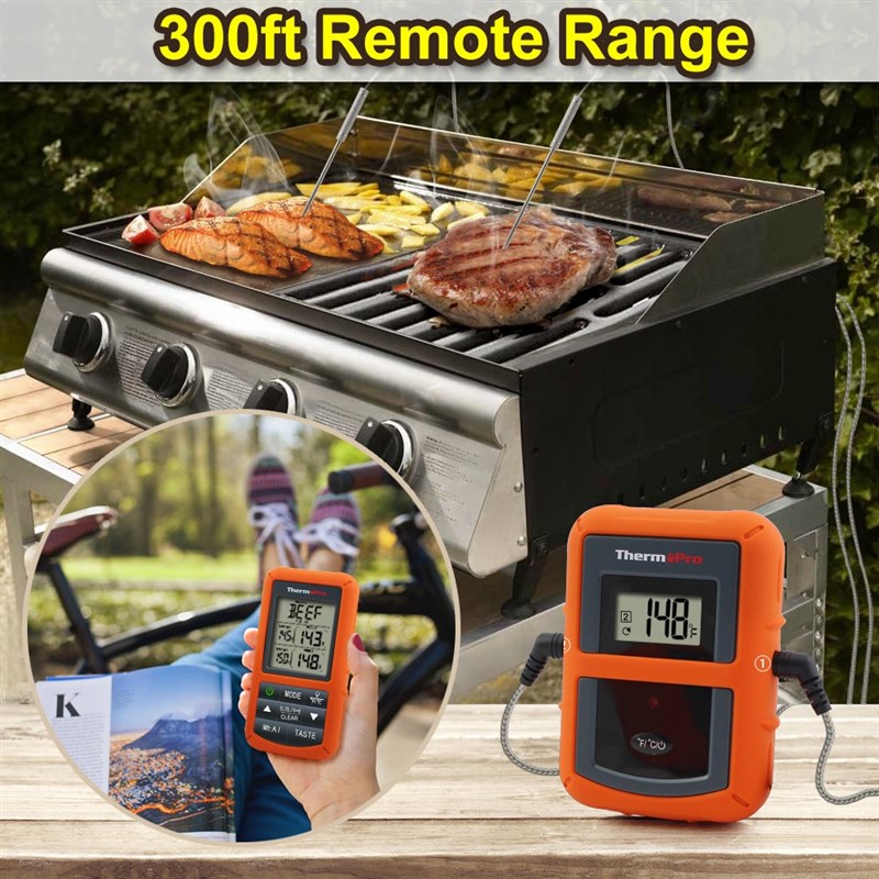 ThermoPro TP-20 Remote Wireless Digital Meat BBQ, Oven Therm