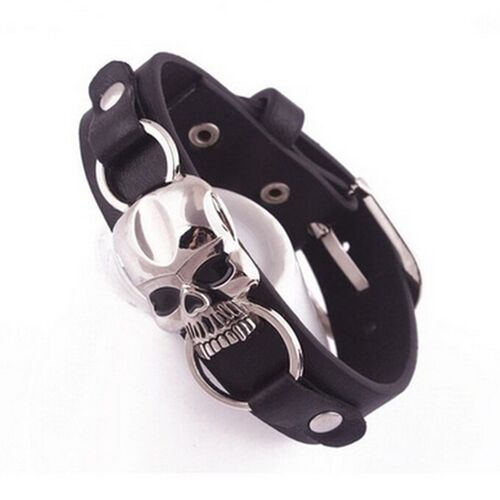 好货Vintage Retro Rivet Punk Cool Hip Hop Accessorie Leather