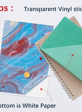 100Sheets A4 Transparent Printable Vinyl Sticker Paper 210*2