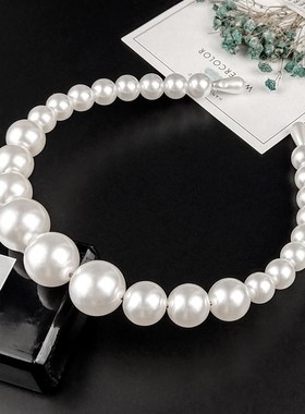 New Luxury Big Pearl Hair hoop for Women Hair Elegant Headba