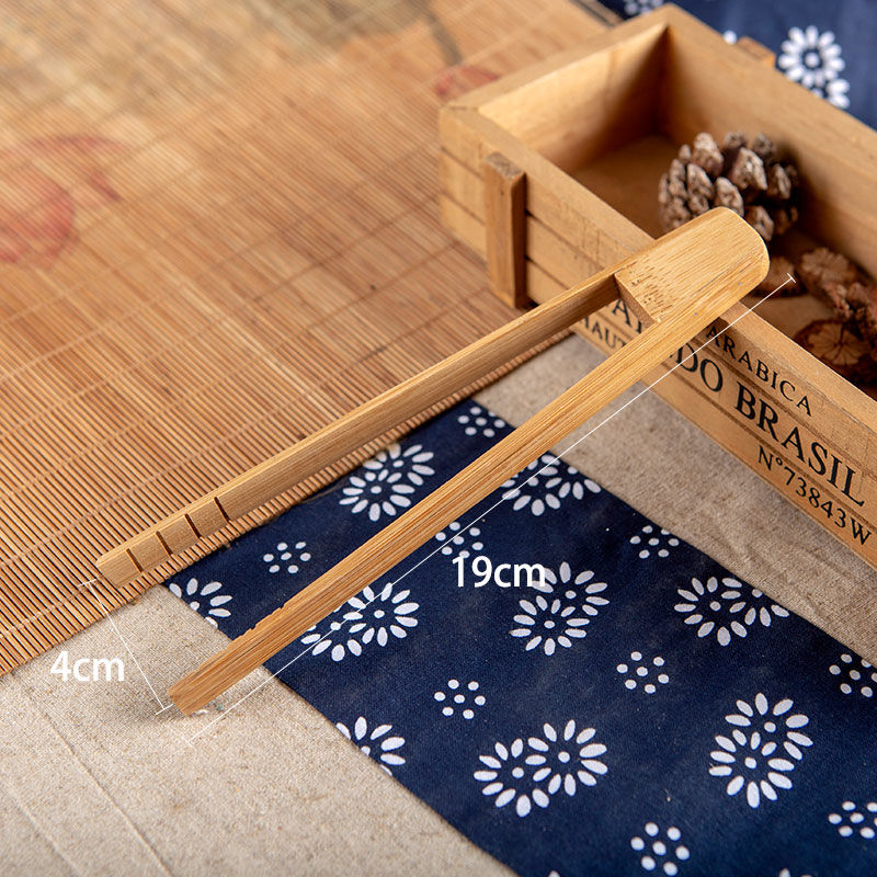 Pick-up hand x grab cake BBQ clamp bamboo wooden clip dish