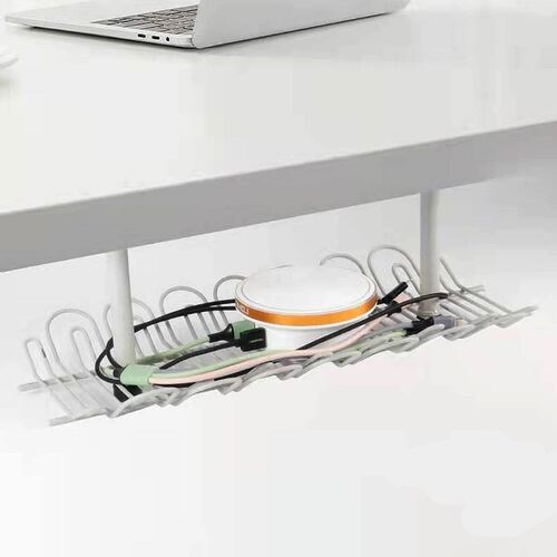 极速Desk Cable Management Tray Under Table Socket Hang Holde