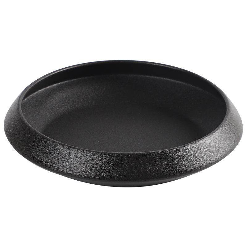 厂家13英寸超大酒店餐厅用磨砂钵型深汤盘干冰刺身盘意境菜瓷盘子