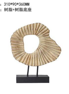 现代宅寂树脂人物摆件书房样板间客厅相框复古风家居工艺品装饰品