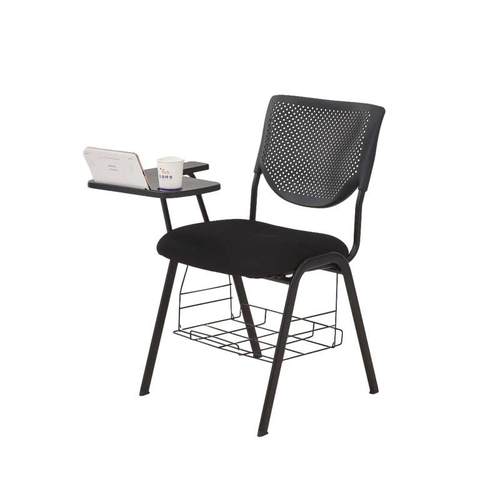 洽谈会议家用面试座椅带写字板加厚电脑椅棋牌椅书桌椅简约风格