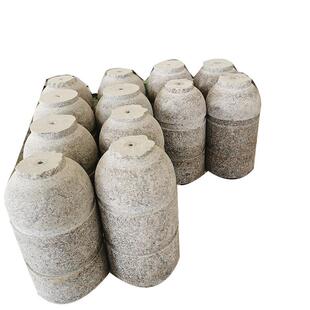 花岗岩挡车柱广场公园路障石柱子芝麻灰隔离车止石小区车挡车石柱