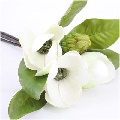 手扎木莲花束假花客厅摆件插花落地花瓶果壳花套装家居装饰白色