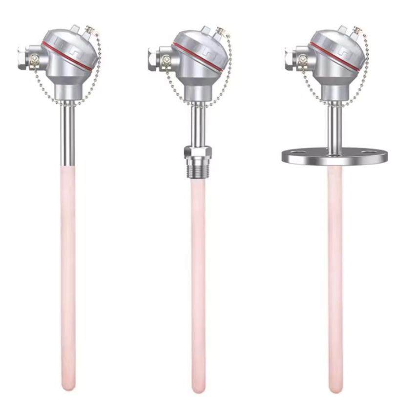 K型WRN-122刚玉管陶瓷管热电偶高温炉0-1300度砖窑耐高温