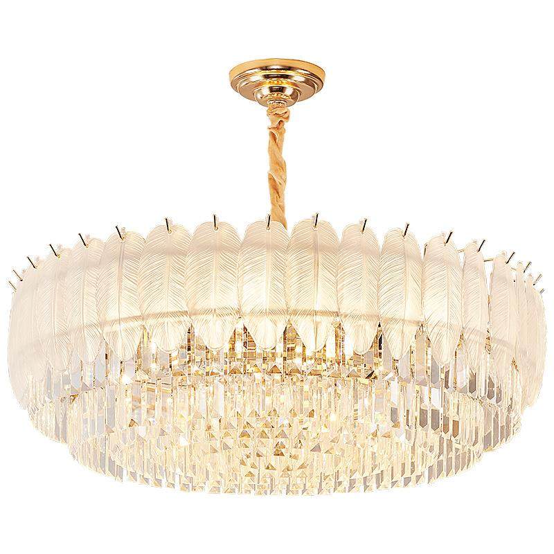 奶油风轻奢客厅水晶吊灯法式护眼新款大气大厅主灯卧室餐厅吊灯具,家装灯饰光源,智能吊灯,淘宝优惠券,粉丝福利购,淘宝优惠卷