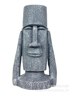 热款复活节岛石像摆件家居卧室客厅玄关电视柜桌面插花瓶装饰