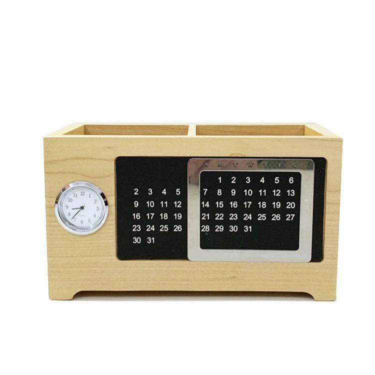 多功能万年历笔筒定制木制笔筒收纳盒商务礼品办公桌面木质笔筒,文具电教/文化用品/商务用品,笔筒,淘宝优惠券,粉丝福利购,淘宝优惠卷