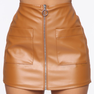 速发Wo Skirt   Offe Lady Zipper Lr Skirts Fashio