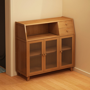 速发餐边墙简约家用多房能落地北厅厨功置物架靠柜一体储物柜