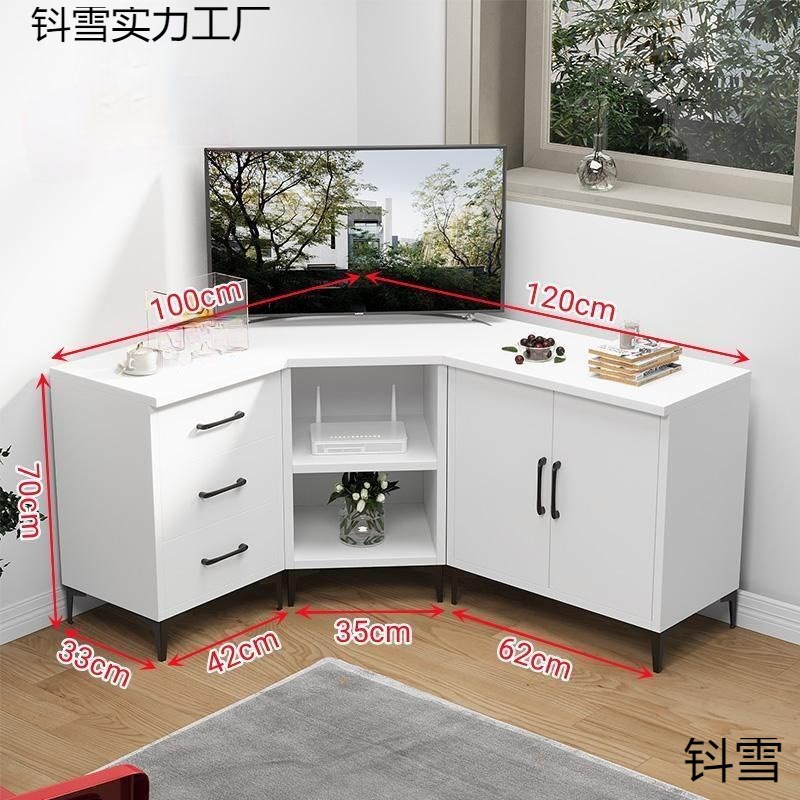 速发新拐角转视电视柜包物柜靠墙角柜三角老式组合柜客厅电角机柜