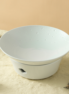 速发烛火加热明炉深盘子星菜酒店餐空高档餐厅饭店专用意境具保温