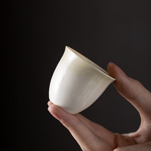 速发复古手瓷青杯釉茶杯闻香杯陶工主人杯单杯功夫茶具小号品茗灰