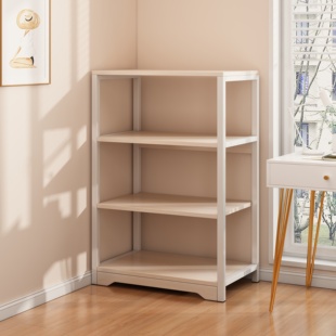 速发简易书架置物架家用收纳架卧室小书柜办公室展示架落地储物架