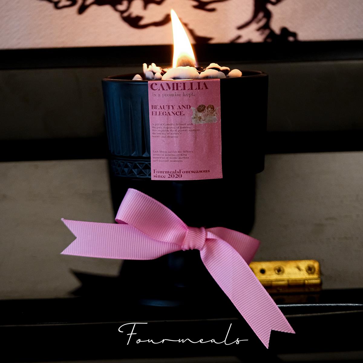 《冰岛世纪》黑山茶香薰蜡烛礼盒茉莉家用卧室持久生日礼物送女生