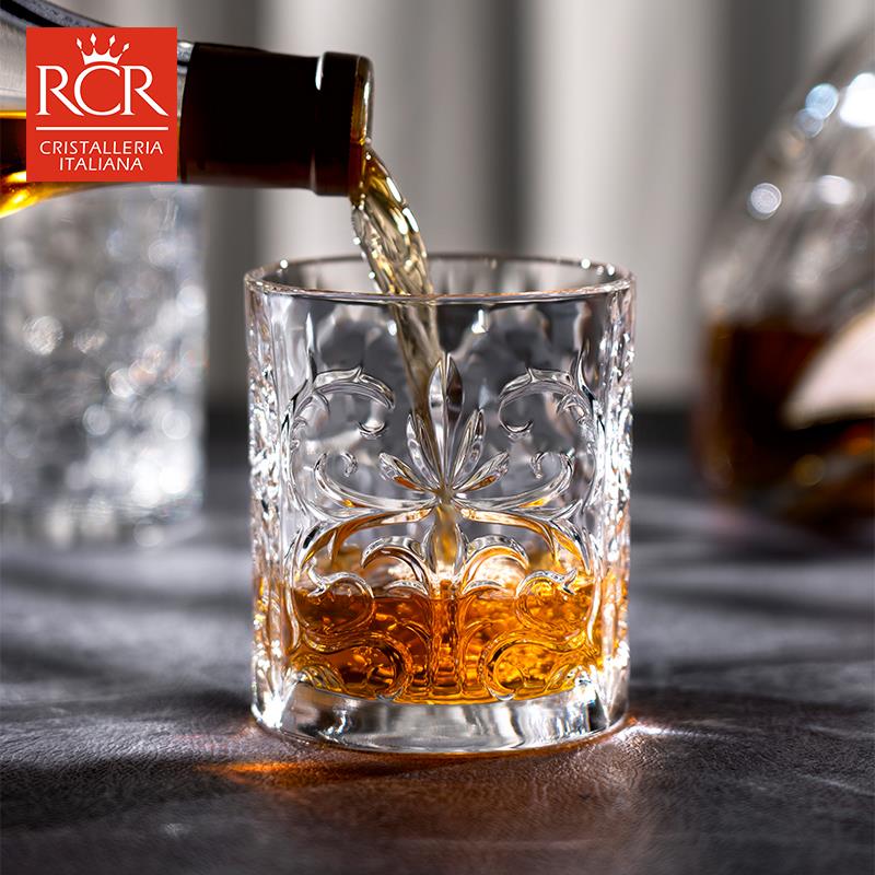意大利RCR洋酒杯子威士忌酒杯水晶玻璃杯洋酒杯古典杯高端套装
