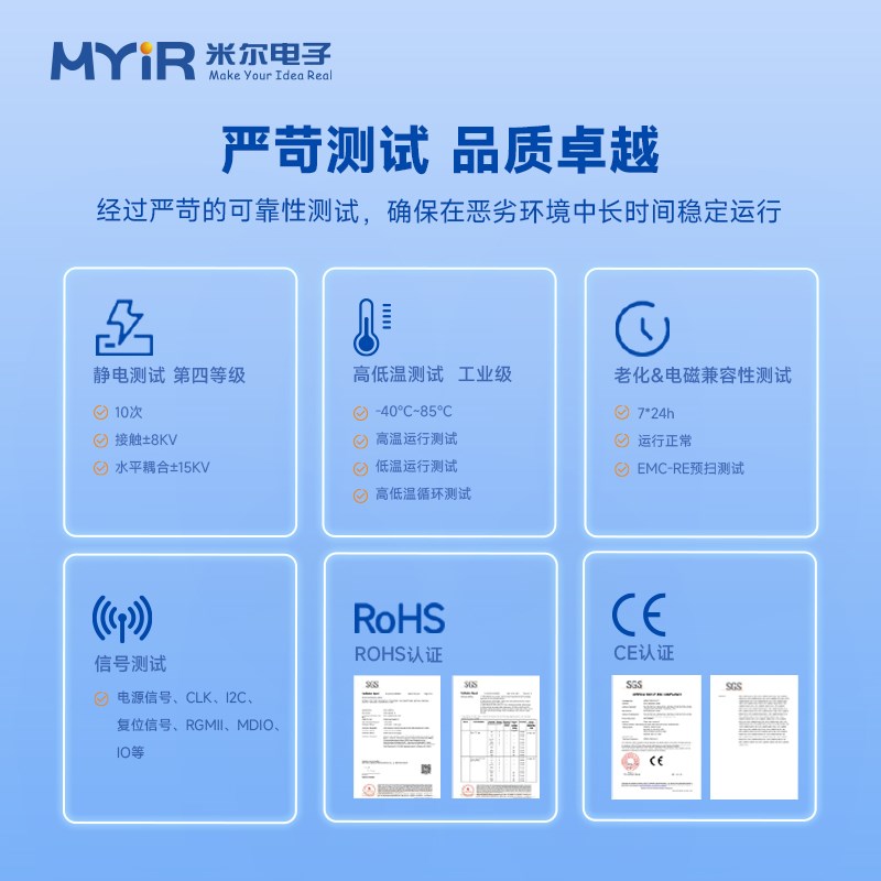 米尔RK3568开发板瑞芯微核心板ARM国产嵌入式Linux四核A55双网口