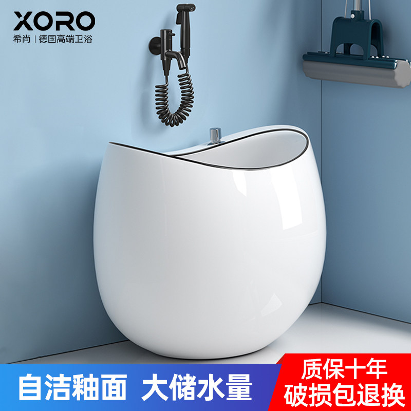 德国XORO拖把池家用阳台拖把盆卫生间圆形拖布池落地式一体墩布池