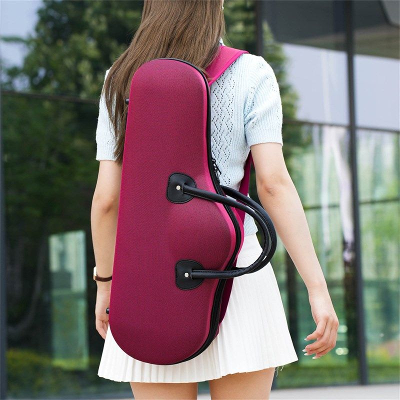 中音萨克斯盒 降E萨克斯盒子抗压萨克斯箱包轻体模压硬盒双背手提