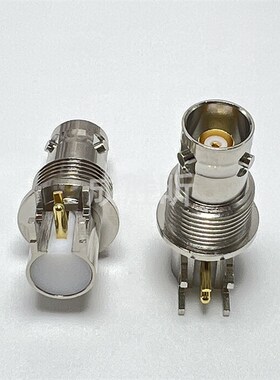 精选TRB-KYWE三同轴弯母座 BNC三卡口母BJ77母PCB底座1533B TRB-K