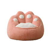 知一家居猫爪懒人沙发豆袋榻榻米女生卧室单人沙发创意阳台小座椅